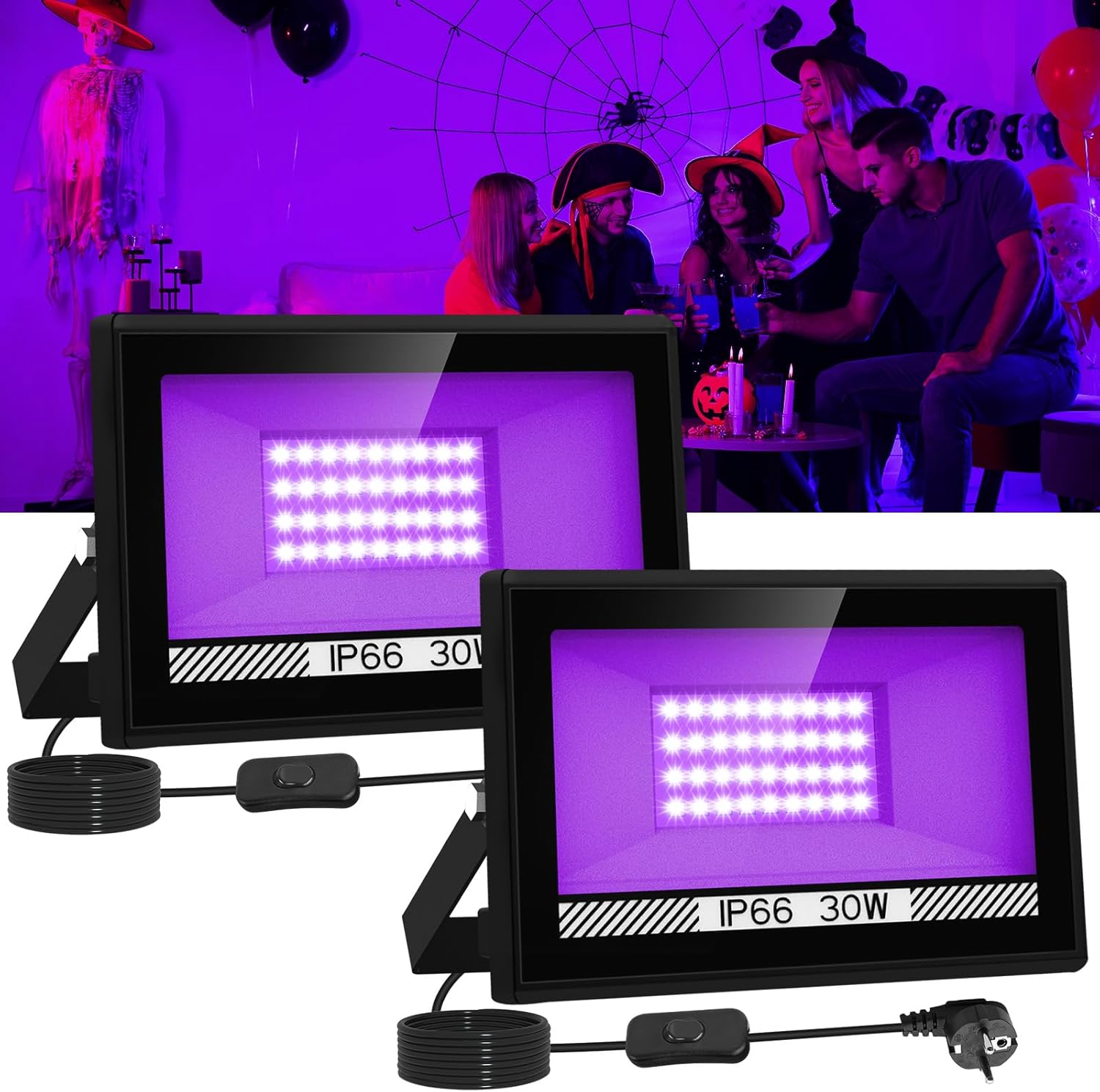 30W LED Schwarzlicht Strahler