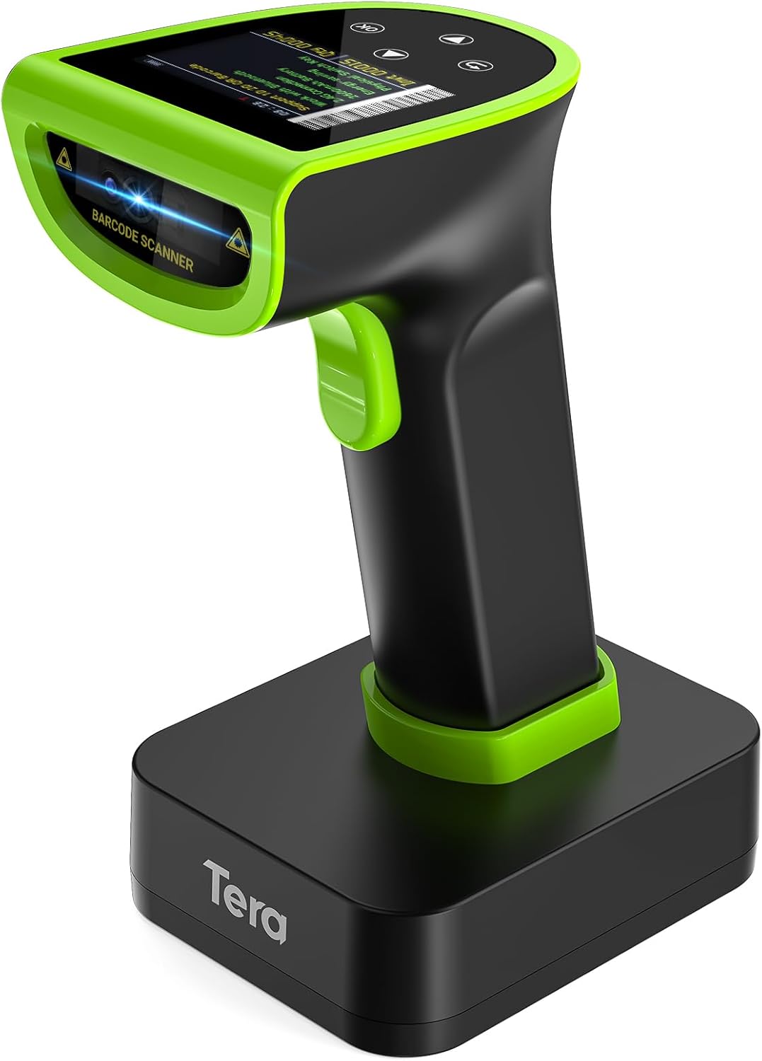 1D 2D QR Barcode-Scanner mit digitalem Einstellungsbildschirm & Tastenfeld