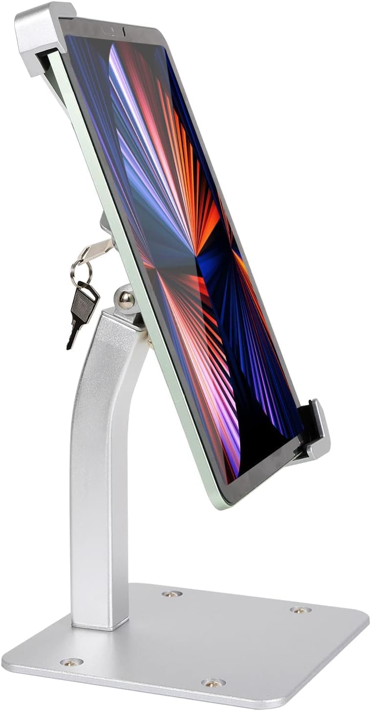 Desktop Tablet Halterung mit Anti Diebstahl Schloss und Schlüssel